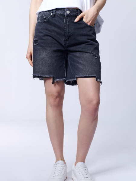 Bermuda jean Gris