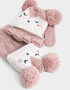Guantes Infantiles Animalito Guantes Infantiles De Animalito - Rosa Claro