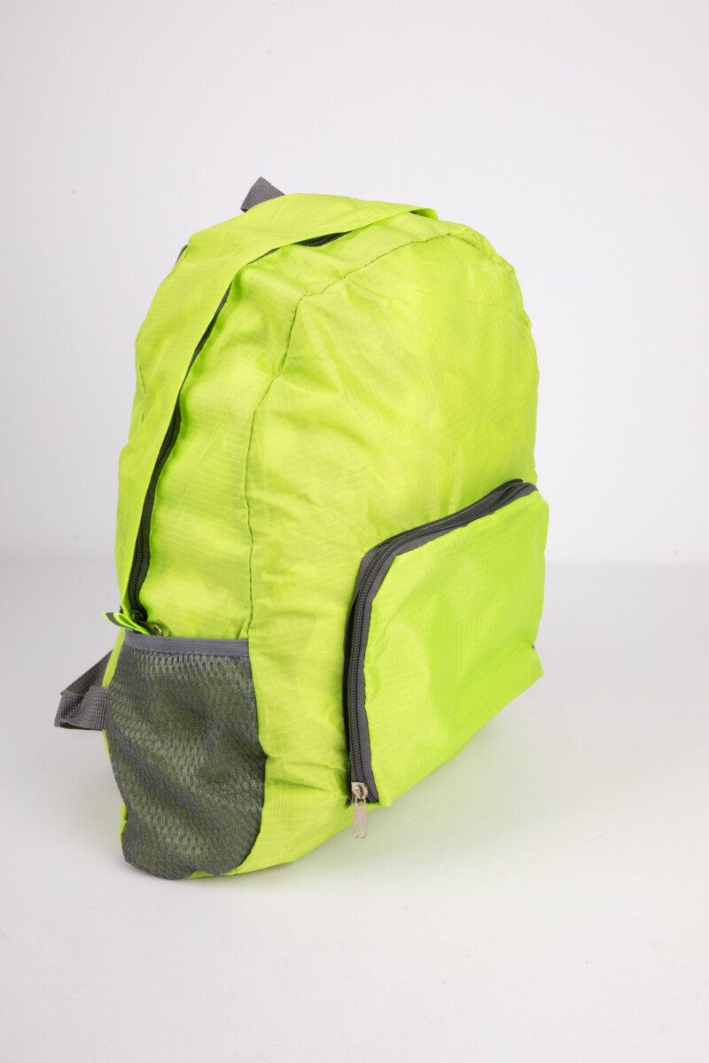 MOCHILA PLEGABLE VIAJE Verde Lima