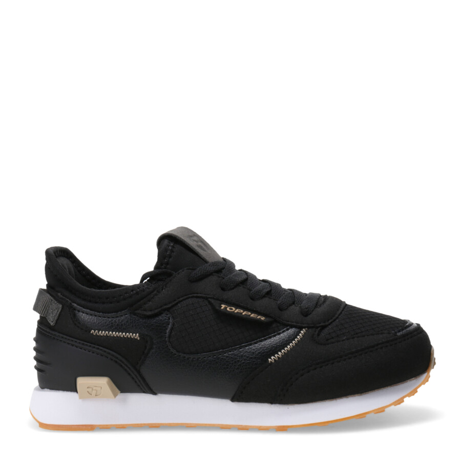 Championes de Niños Topper Oldi Negro - Beige