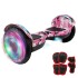 Skate Electrico Hoverboard Musica Bluetooth Luz Patineta 10" Color Variante Militar Rosa