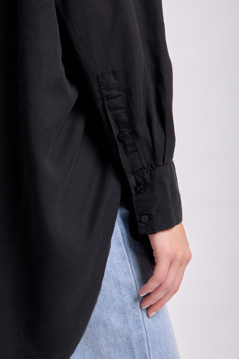 Camisa lyocell Negro