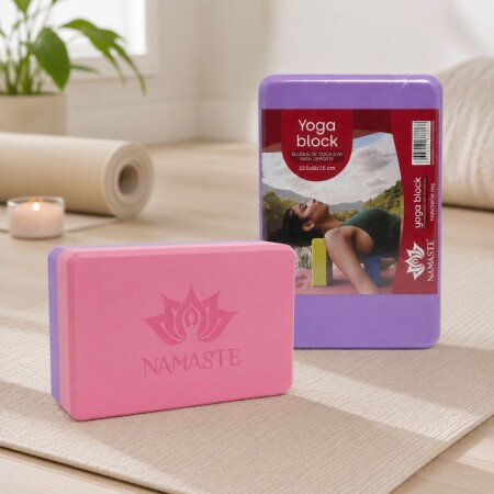 BLOQUE PARA YOGA NAMASTE COLORES SURTIDOS BLOQUE PARA YOGA NAMASTE COLORES SURTIDOS