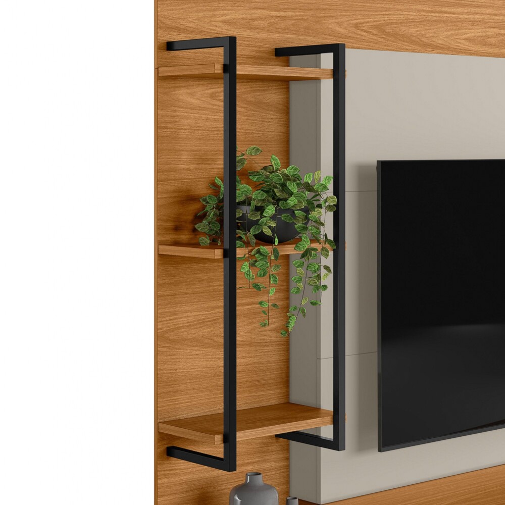 Modular para Tv Alagoas Nature/Blanco Modular para Tv Alagoas Nature/Blanco