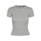 VMCHLOE LUREX SS SHORT TOP JRS CORE-12 1 Light Grey Mela/Detail SILVER