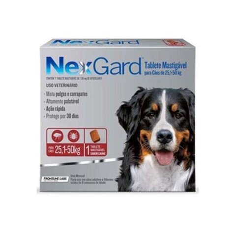 NEXGARD XL (25-50 kg) 1 COMPRIMIDO X CAJA Nexgard Xl (25-50 Kg) 1 Comprimido X Caja