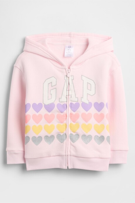 Canguro Con Cierre Logo Gap Toddler Niña Pink Dogwood