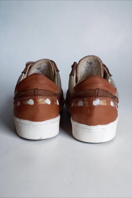 Sneakers Dakota Marrón Jaspeado Cobre Y Arte Sneakers Dakota Marrón Jaspeado Cobre Y Arte