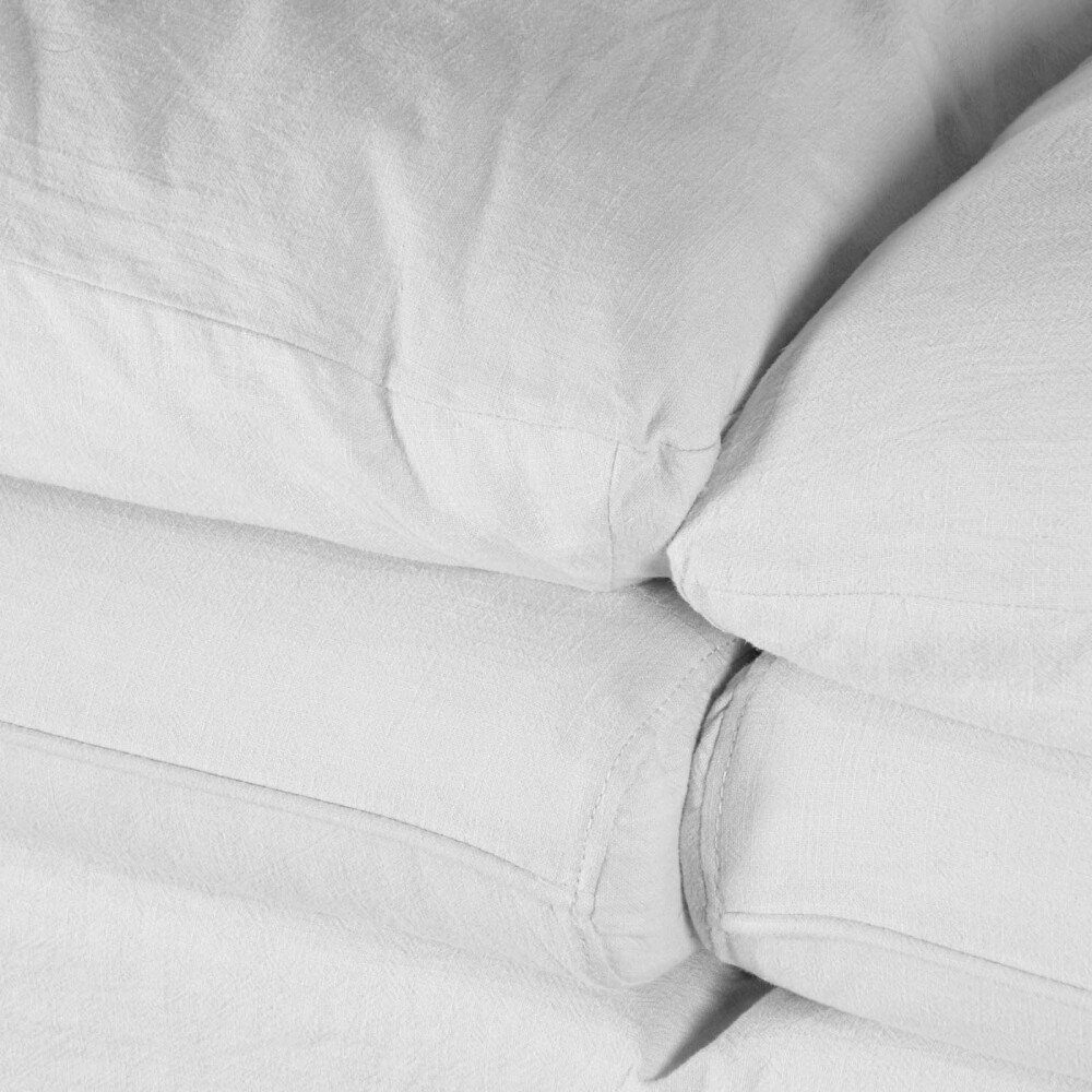 SOFÁ 3 CUERPOS TELA BLANCO POSITANO