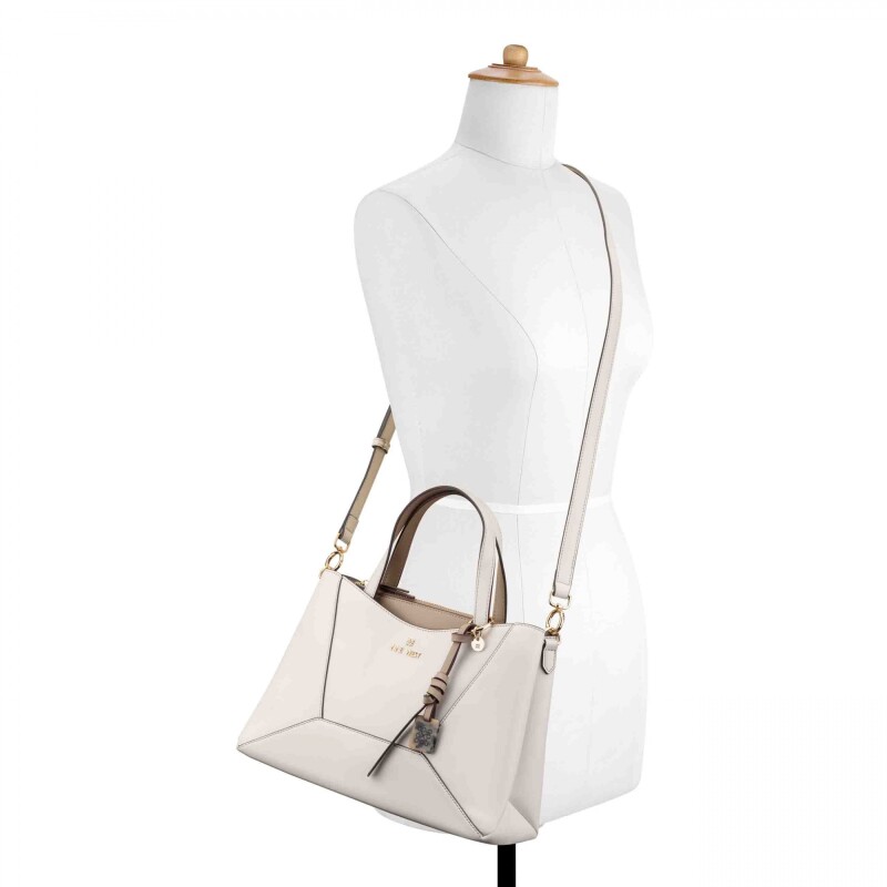 Cartera satchel Zoey Milk/pumice