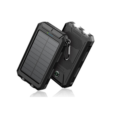 Power Bank Solar Cargador Portatil Con 2 Usb 10000 Mah Power Bank Solar Cargador Portatil Con 2 Usb 10000 Mah