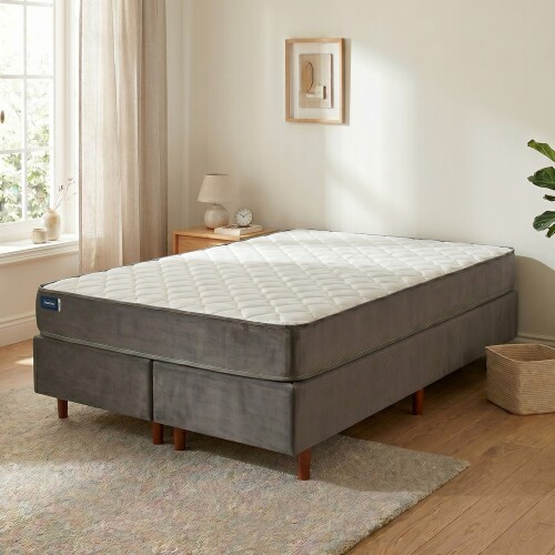 Conjunto Sommier QUEEN Espuma 120 Kg - Personalité Lite Conjunto Sommier QUEEN Espuma 120 Kg - Personalité Lite