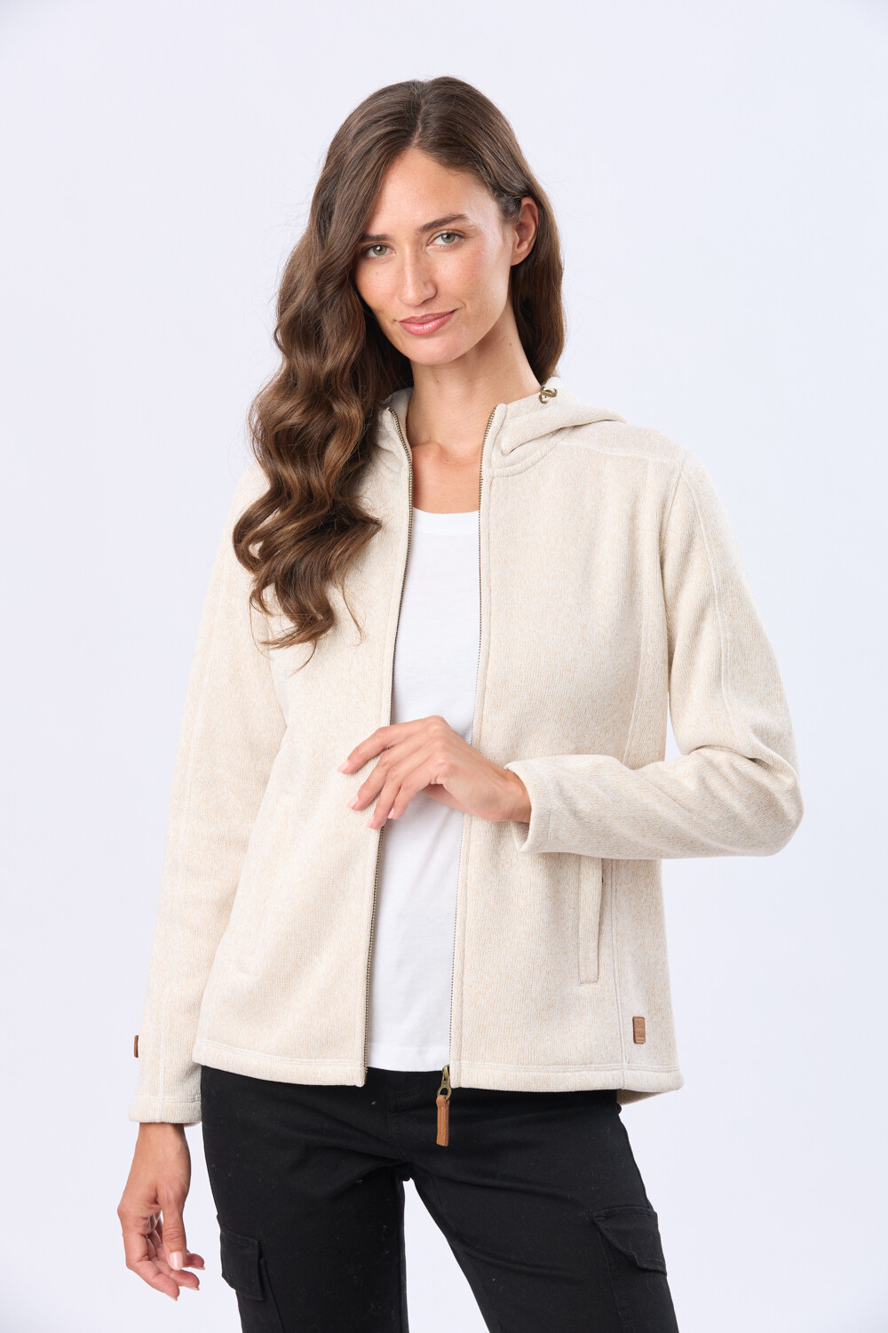 CAMPERA DE FELPA ESPECIAL Crudo