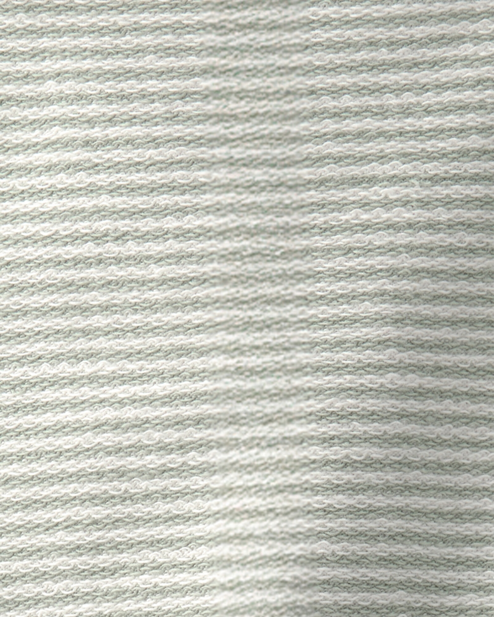 Set dos piezas de algodón, enterito corto y remera, diseño a rayas, verde Sin color