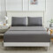 JUEGO DE SABANAS PREWASH CON BORDADO LANCASTER 2 PLAZAS GRIS
