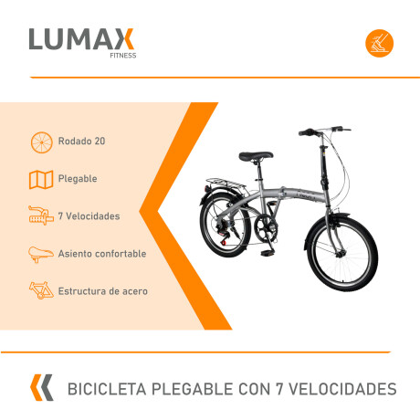 Bicicleta Plegable Rodado 20 Shimano Parrilla Olive