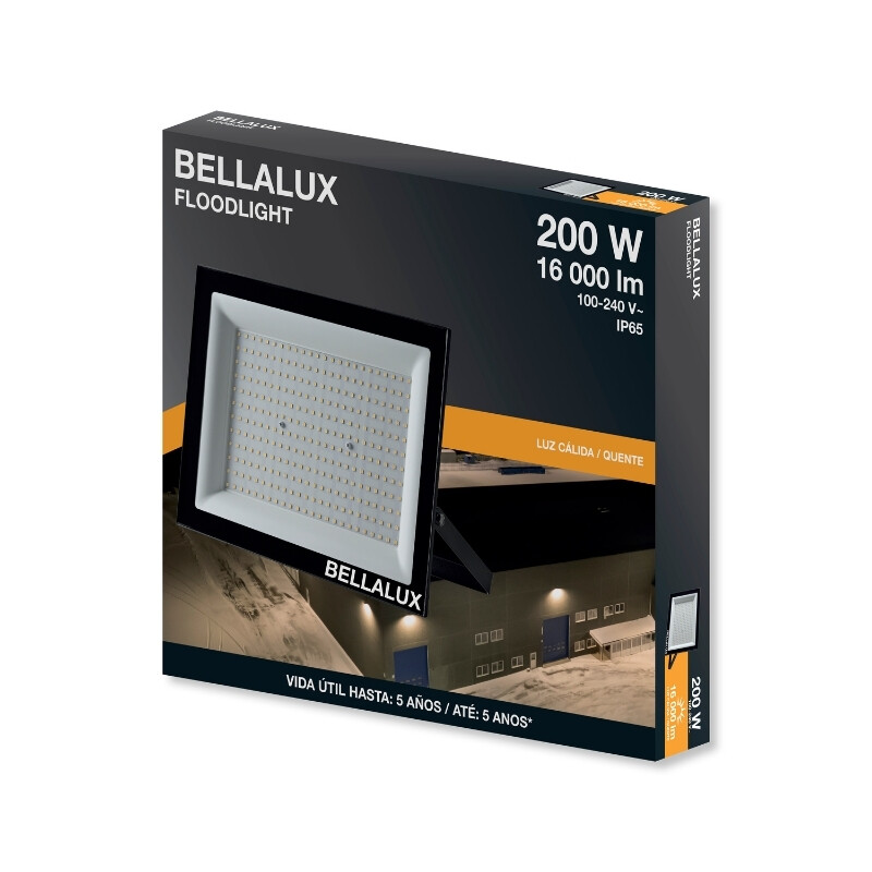 FOCO LED BELLALUX G6 200W Foco LED BELLALUX G6 200W Luz Calida