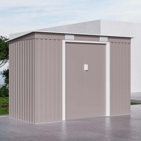 CASITA DE JARDIN ACERO GRIS S2001