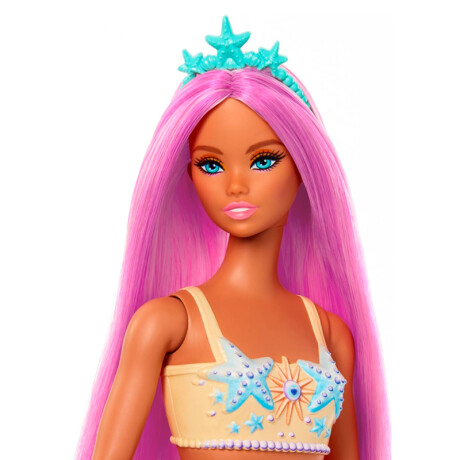 Muñeca Barbie Sirena Dreamtopia Naranja