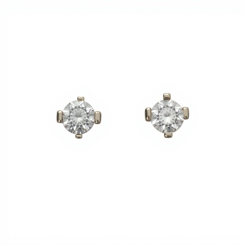 Caravanas Zirconia oro- Oro bajo - Zirconia - CA8110 conpiedra