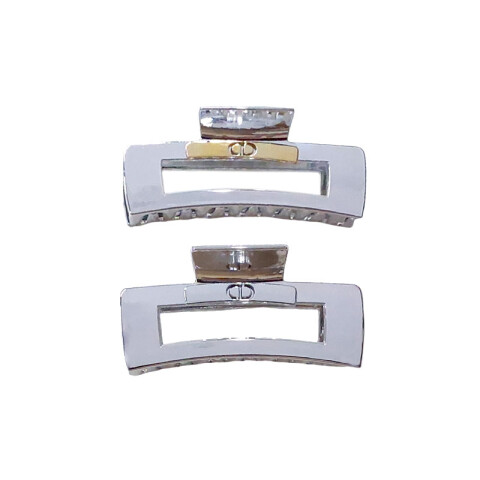 Broche pinza plateada para el cabello 10cm Broche Pinza Plateada Para El Cabello 10cm