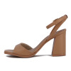Ramarim Sandalia Con Pulsera Taco Cuadrado Forrado Kaki