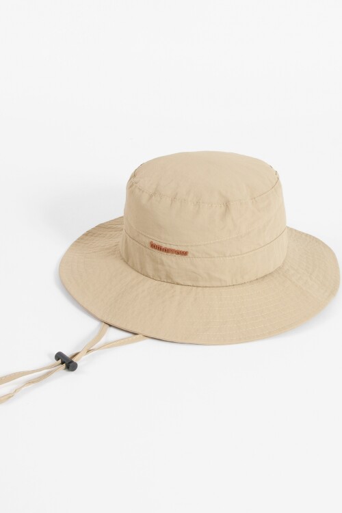 Gorro bucket pescador ajustable tostado