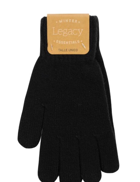 GUANTES TEJIDO Negro