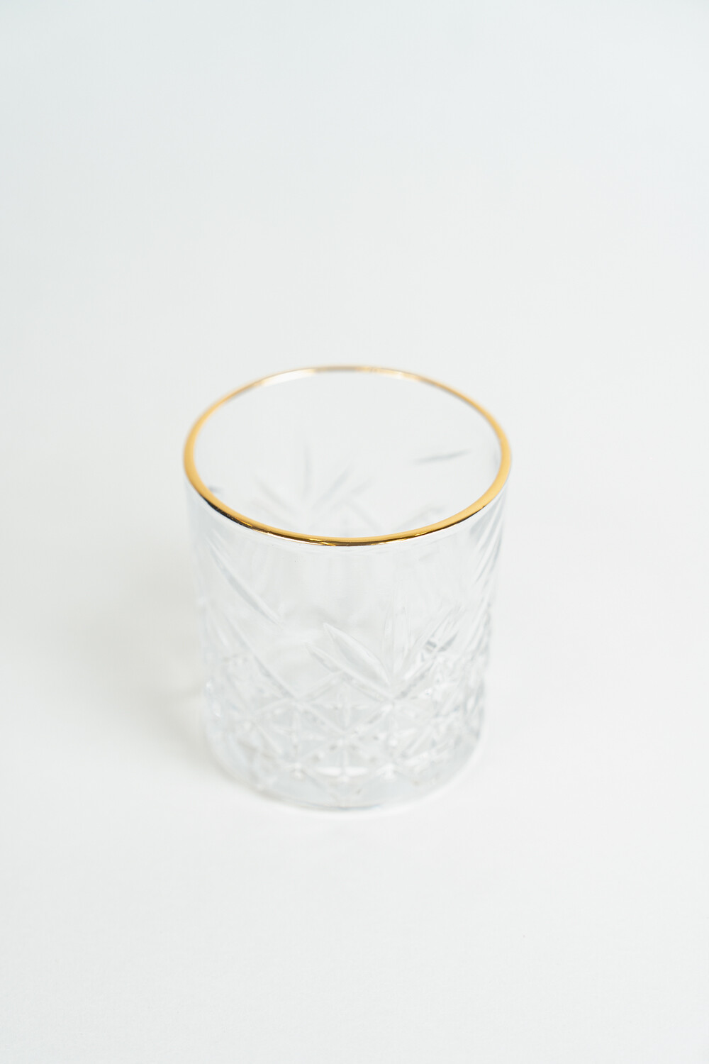 Vaso Whisky Borde Dorado Estampado 4
