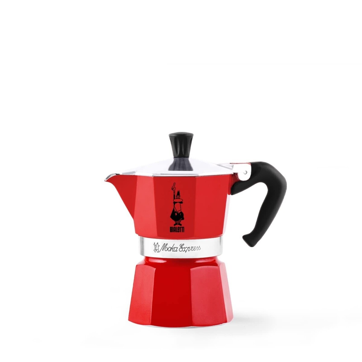 Cafetera Bialetti Rainbow 6 Pocillos Roja (Aluminio) - ROJO 