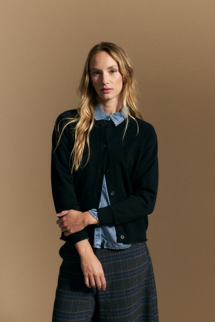 CARDIGAN JUSTIN Negro