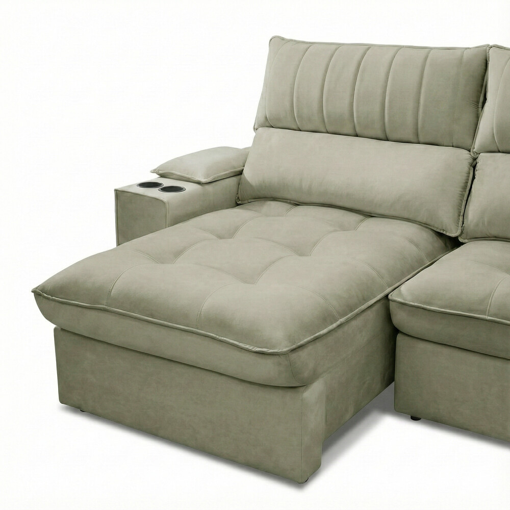 Sillón 3 cuerpos Retráctil Reclinable - Bariloche Verde