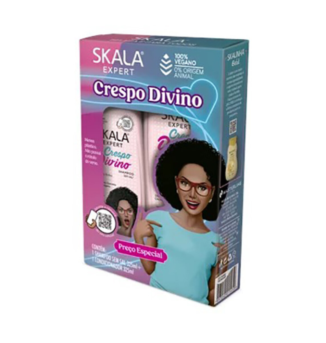Pack Skala 100% Vegano Shampoo 325 ml + Aco 325 ml - Crespo divino 