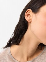 Pendientes Con Circonitas - Plata De Ley 925 dorado