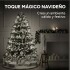 100 Luces Navidad Led 9 Metros Cable Cristal Guia Con Modos Variante Fria