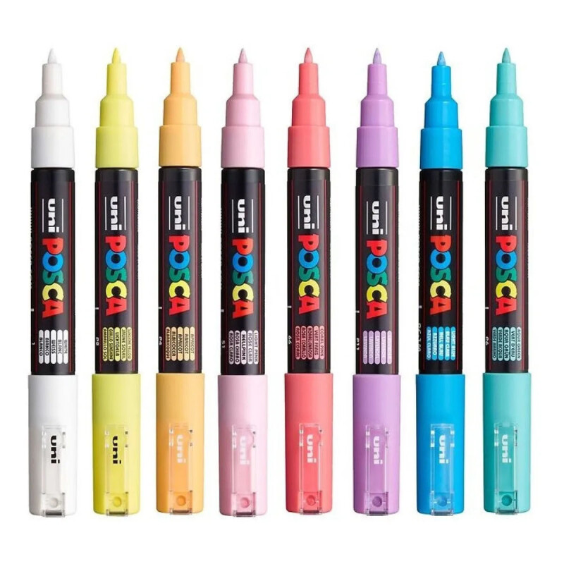 Marcadores PC-1M 8 colores 0.7 mm Posca Marcadores PC-1M 8 colores 0.7 mm Posca