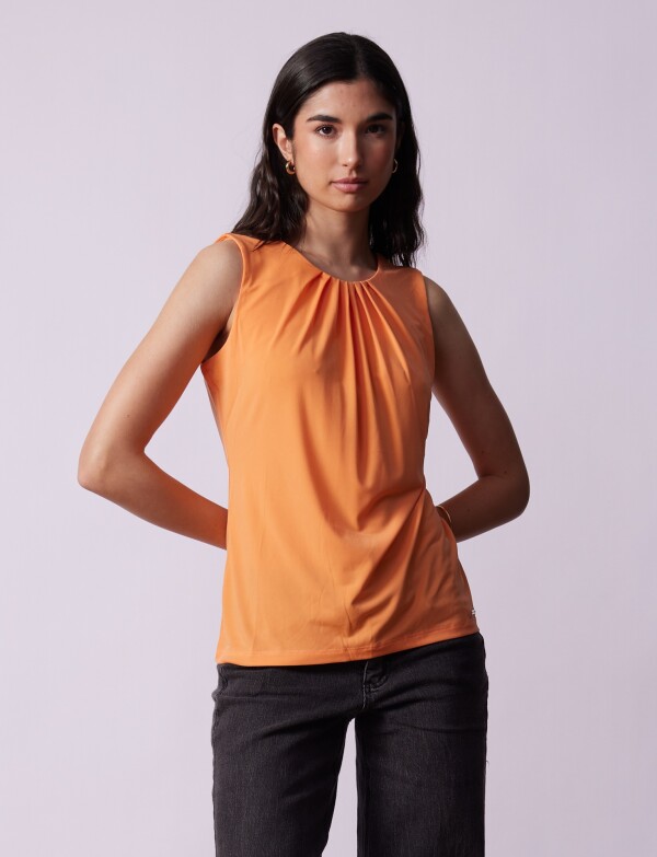 Blusa Pinzas ANARANJADO