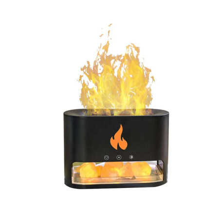 Difusor Vaporizador De Aroma Con Sal Del Himalaya Negro