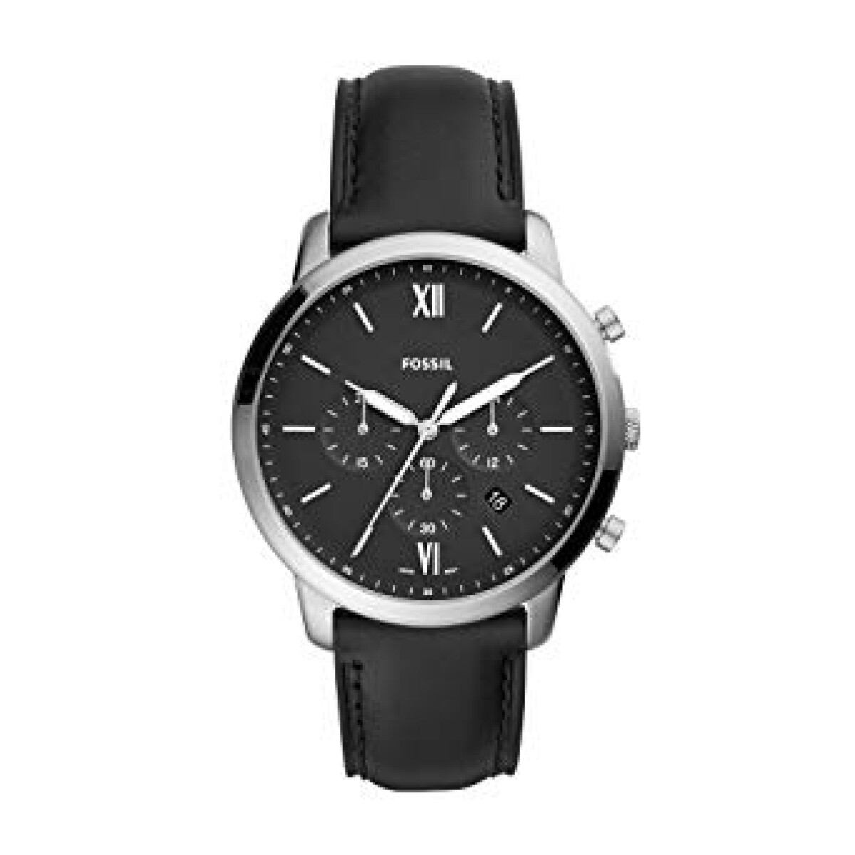 Reloj Fossil Clasico Cuero Negro 