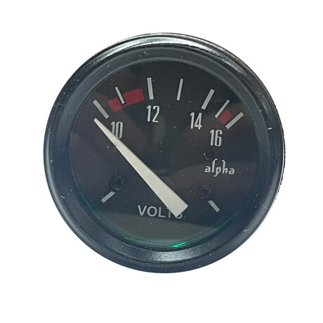 INSTRUMENTO RELOJ MEDIDOR - VOLTIMETRO 8-16V 52MM ALPHA INSTRUMENTO RELOJ MEDIDOR - VOLTIMETRO 8-16V 52MM ALPHA