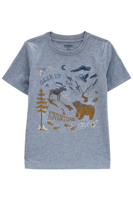 Remera de algodón, manga corta, estampa aventura Remera de algodón, manga corta, estampa aventura