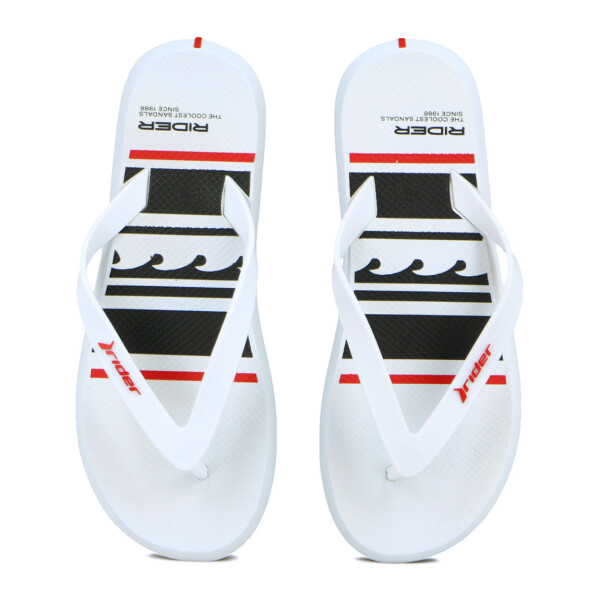 Chanclas Rider R1 Style Dedo Ad Blanco-negro