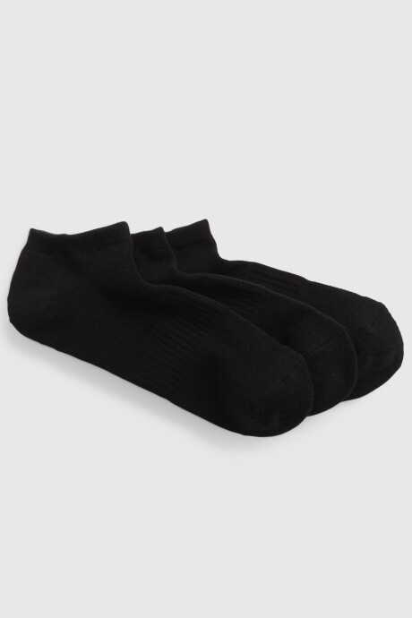 Medias Pack X3 Hombre True Black