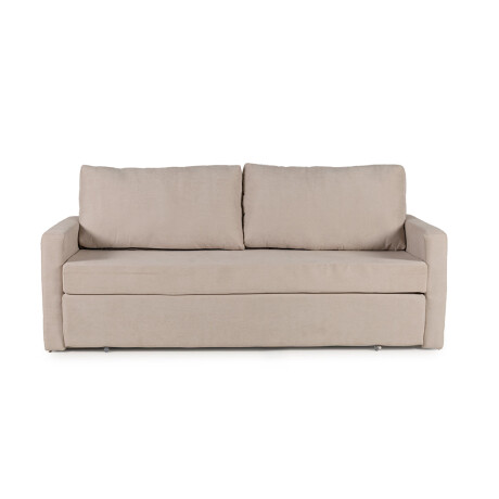 Sofá Cama Mónaco II - Tela Microfibra Berlin 02 (Beige)