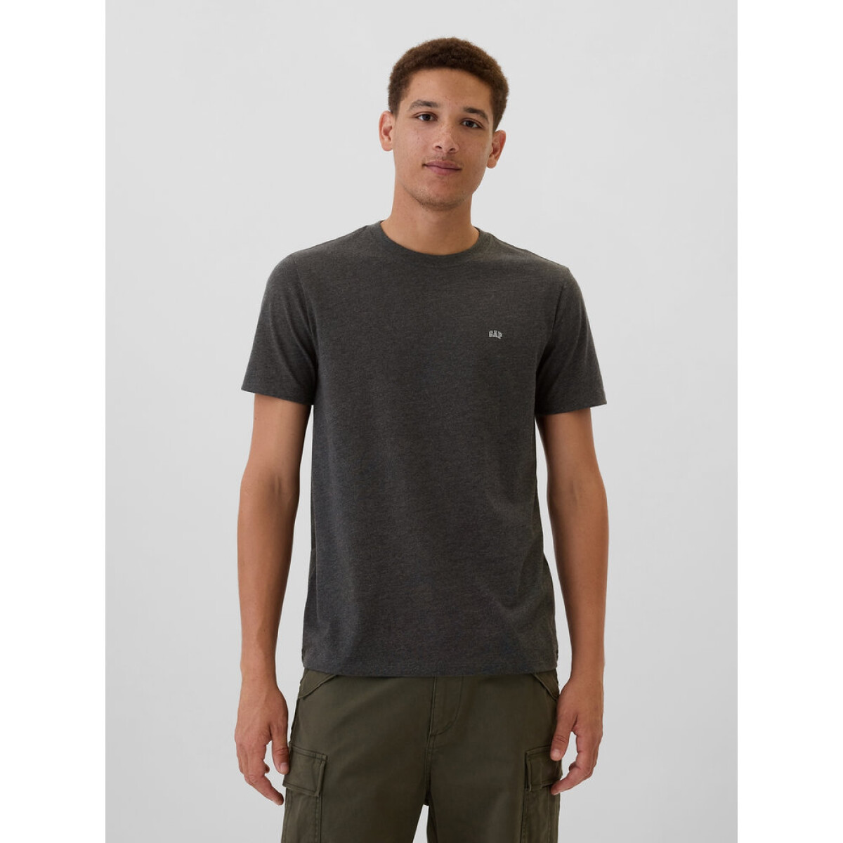 V-FRCH EVERYDAY SOFT MICRO LOGO CREW TAPESTRY NAVY XXL - CHARCOAL HEATHER 