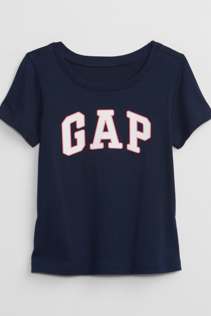 Remera Logo Gap Manga Corta Toddler Niña Blue Galaxy