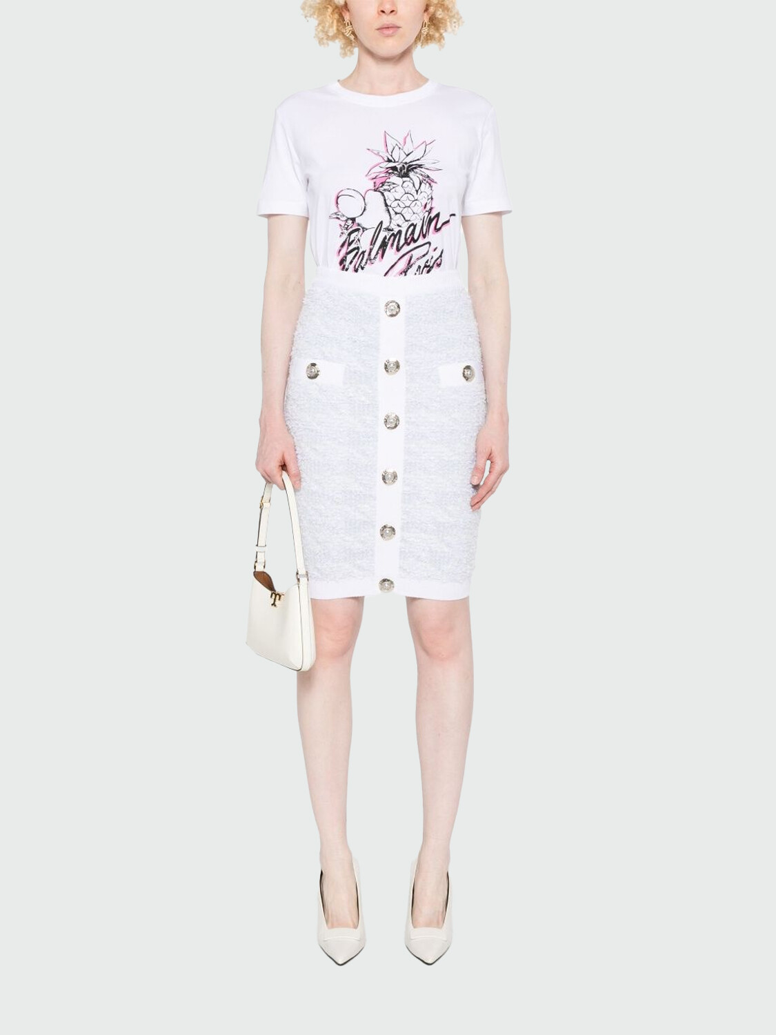 BALMAIN - T-SHIRT ESTAMPADO VINTAGE Alta Automática