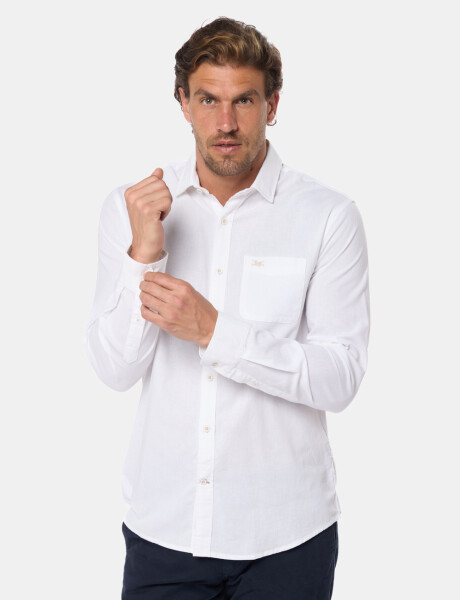 CAMISA DE LINO Blanco