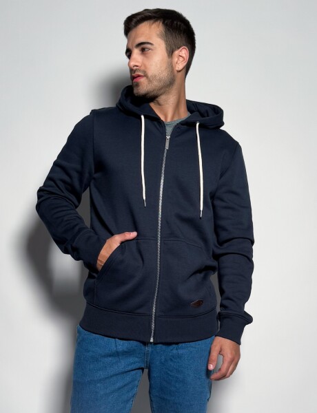 Campera de felpa con capucha Anantol Azul