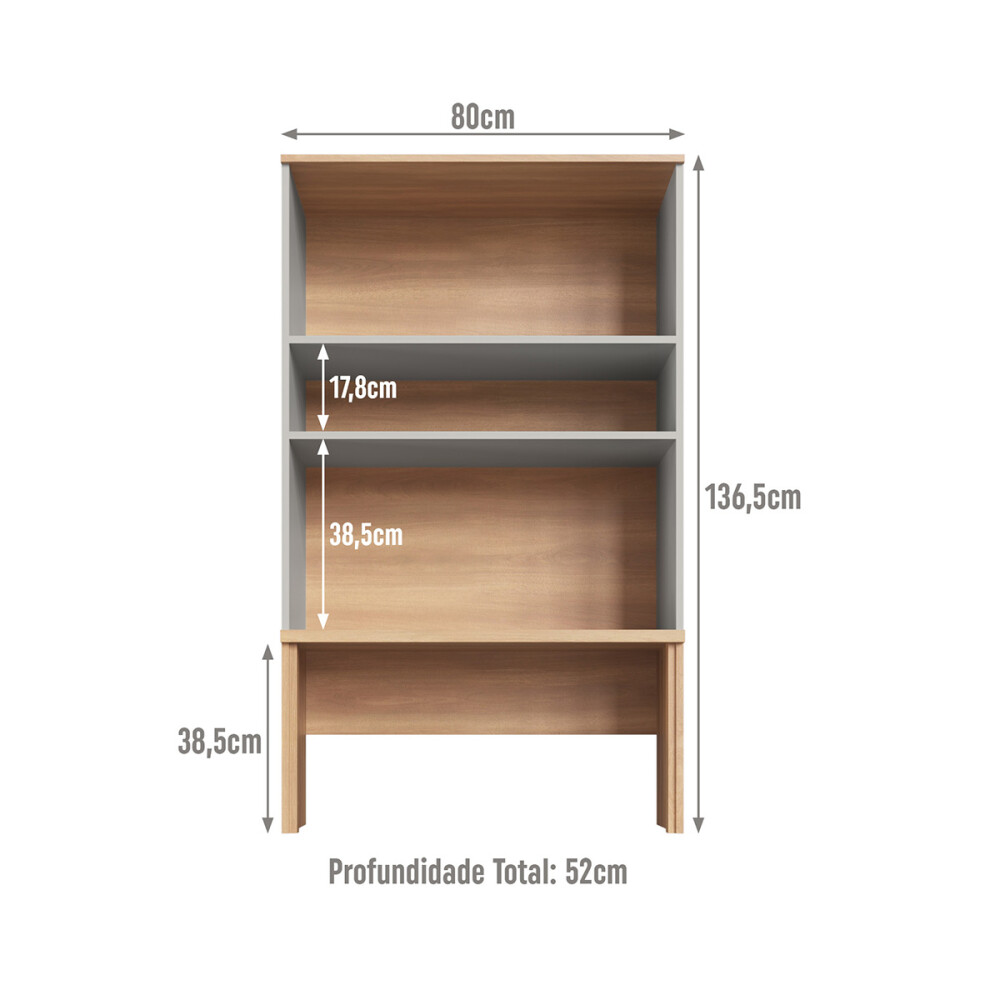 Módulo superior complementario ALICE 0,80 m, 1 puerta, para 2 hornos, color Arenas Módulo Superior Complementario Alice 0,80 M, 1 Puerta, Para 2 Hornos, Color Arenas